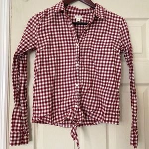 J. Crew Girl’s Gingham Shirt